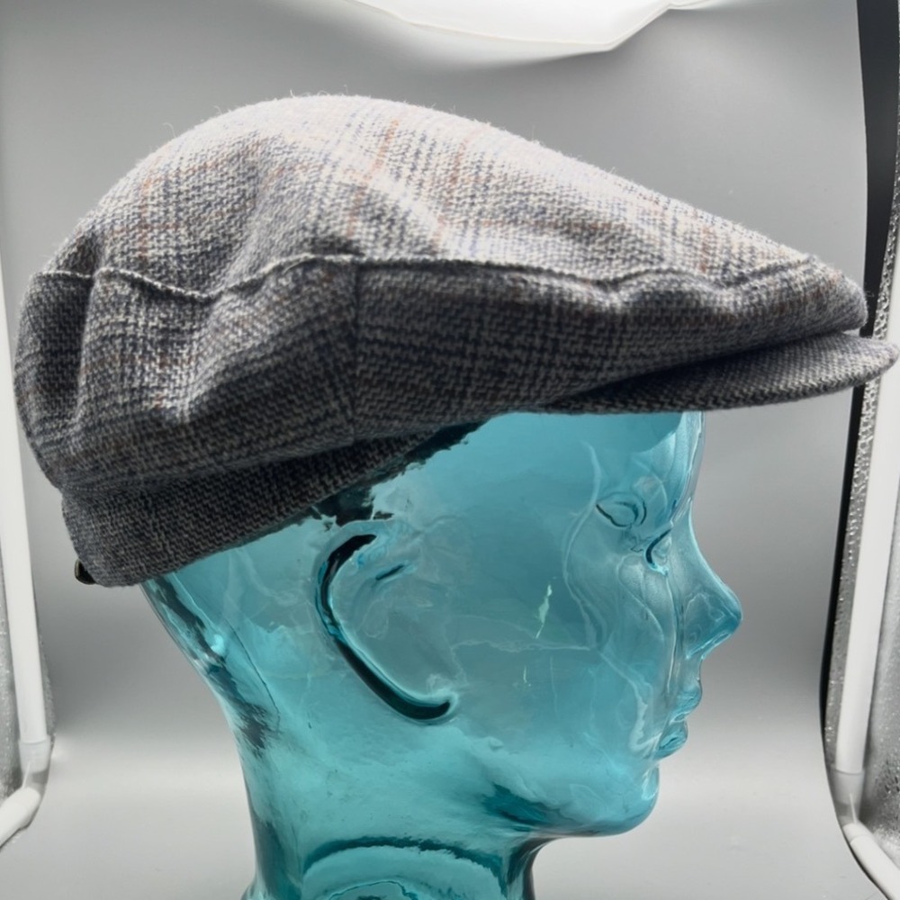 Vintage 80s Adams New York Wool Newsboy Cap Size 7‎ 1/8